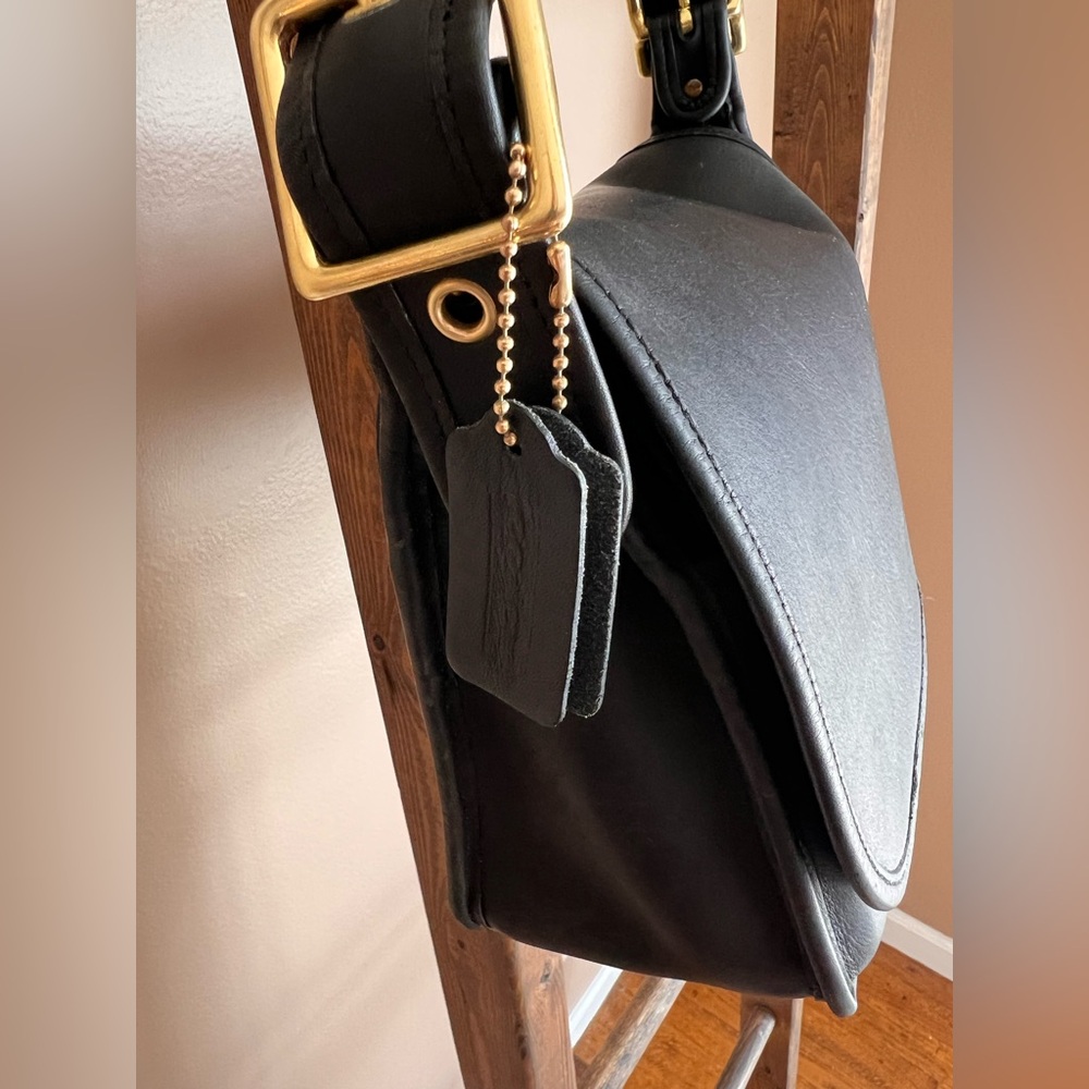 Vintage Coach Patricia Legacy Bag Style 9951 in black glove tanned leather - Picture 16 of 16